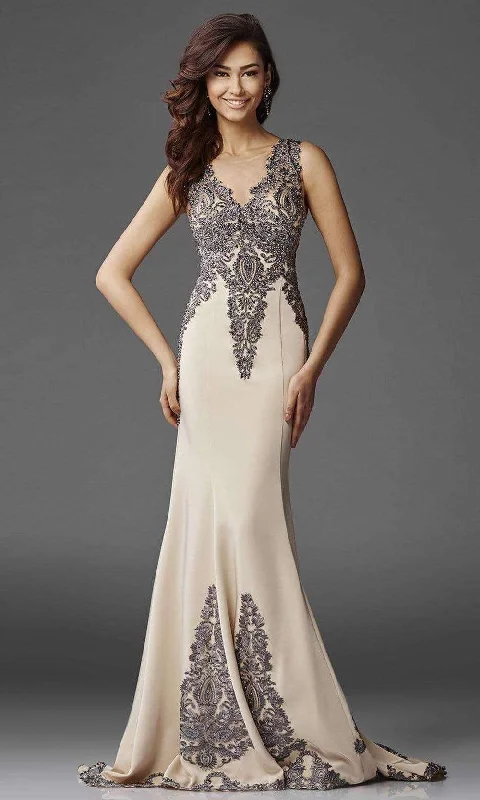 Style Without Limits Clarisse - M6419 Intricate Embellished Lace Sheath Gown