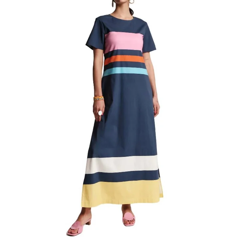 Best Clearance Sales Right Now Vivi Maxi Dress In Navy Multi