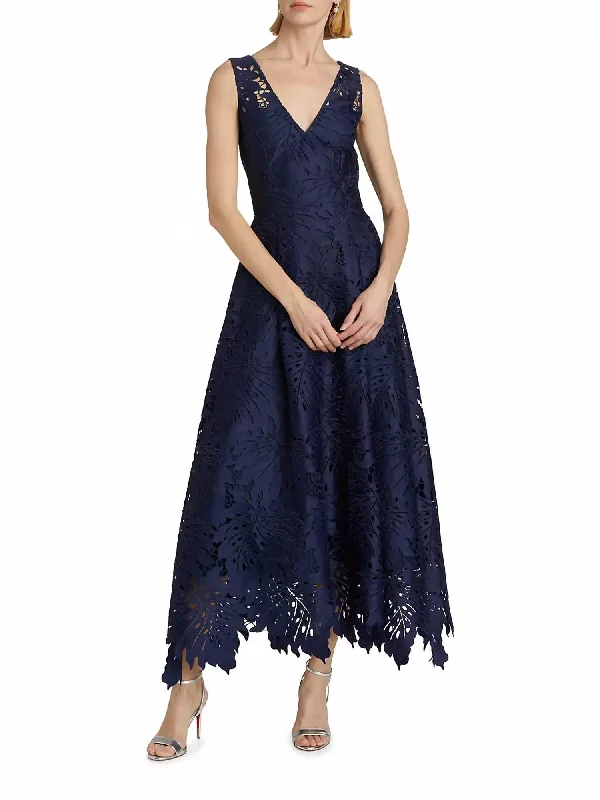 Luxury Fashion Miuccia Maxi Dress In Navy