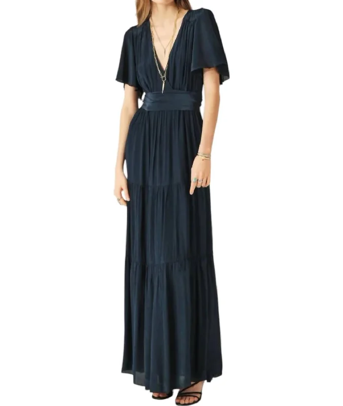 New Arrivals Natalia Maxi Dress In Blue