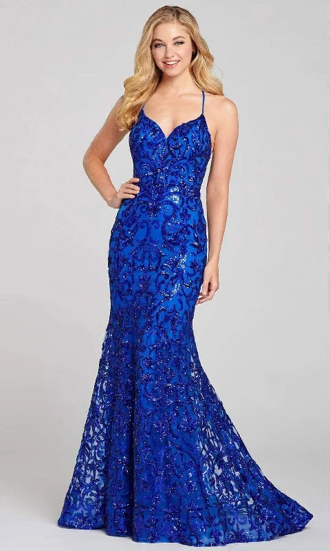 Hot Sale Colette for Mon Cheri - CL12130 Sequined Mermaid Modest Prom Gown