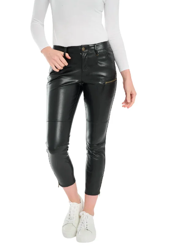 Eco Friendly Fashion Sale Koen Vegan Leather Pant In Black