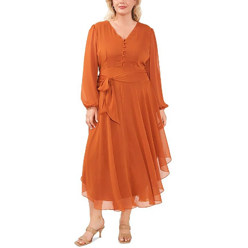 Clothes Of Woman Plus Womens Button Long Maxi Dress