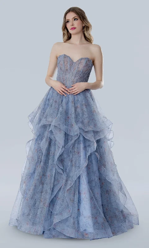 Budget Friendly Floral Prom Ball Gown: Stella Couture 25119