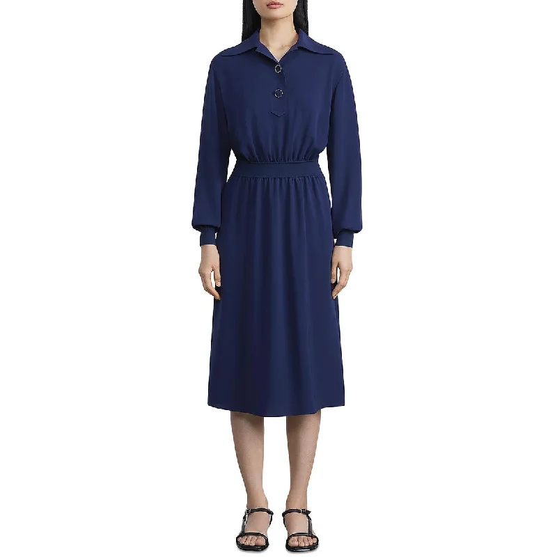 Hot Sale Womens Waistband Casual Midi Dress