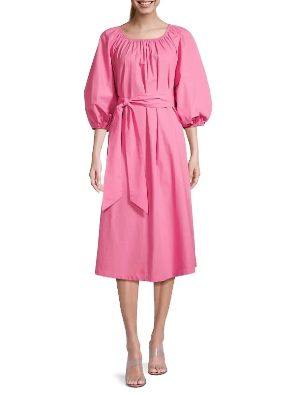 Best Deals Of The Season Bliss Midi Dress In Pink