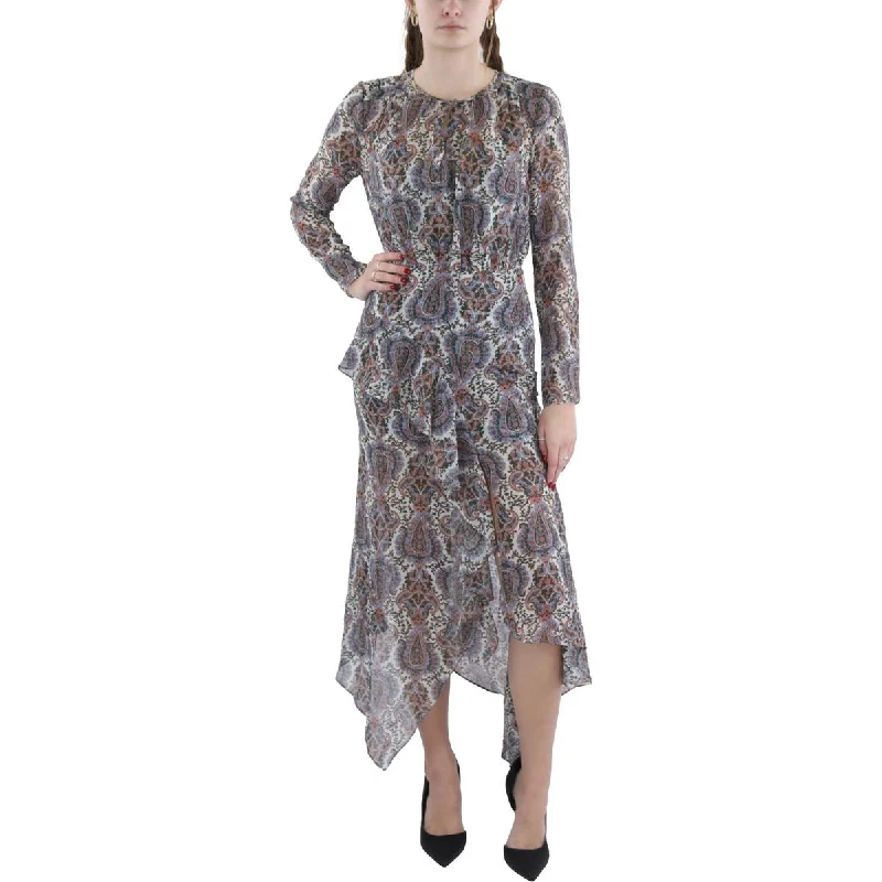 Online Impressions Boutique Womens Full Length Paisley Maxi Dress