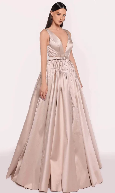 Hot Picks Tarik Ediz 98732 - Plunging V-Neck Evening Gown