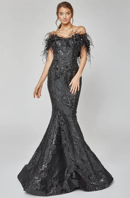 Inspired By You, Designed For You Terani Couture 1921E0136 - Off Shoulder Mermaid Evening Gown