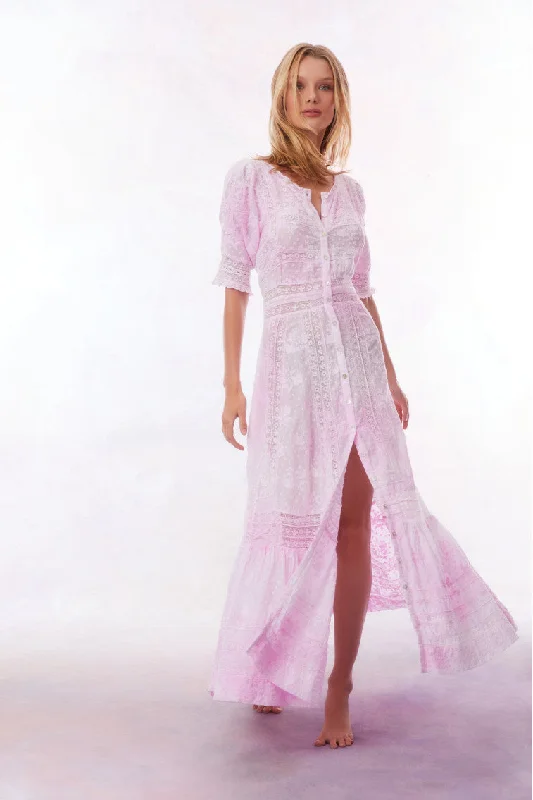 Stylish Spring Fashion Minka Maxi Dress-PEONY PINK