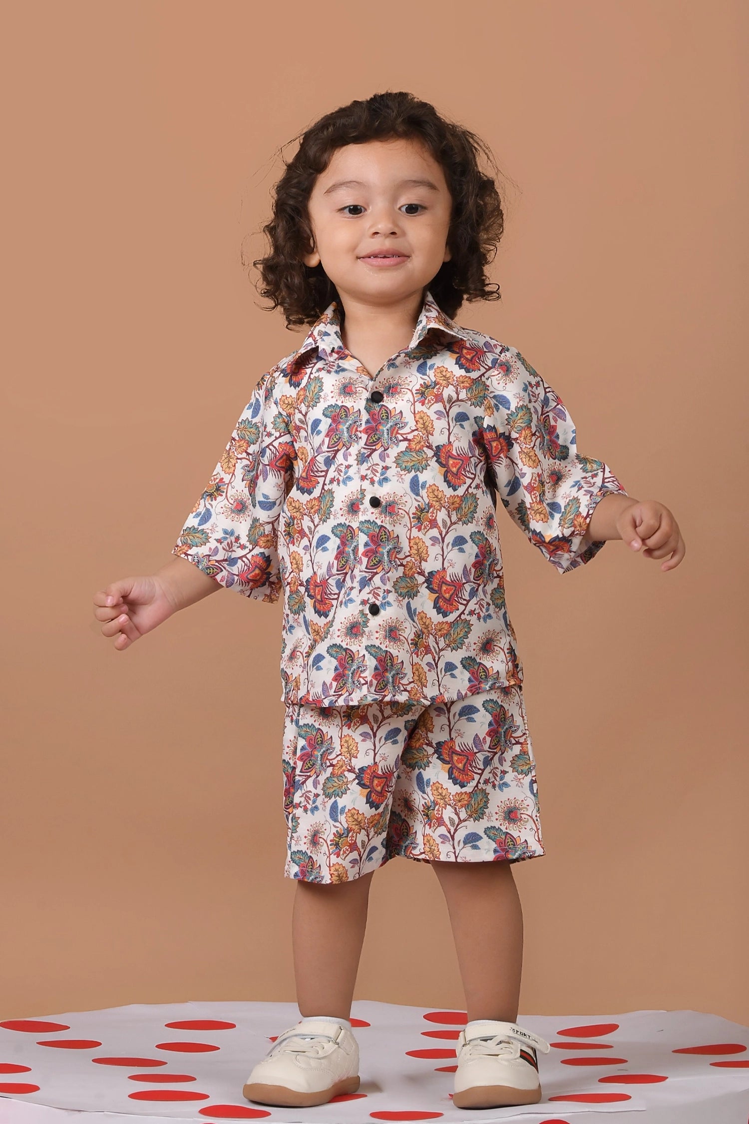 Trendy Women's Collection Floral Magic Boys Coord Set