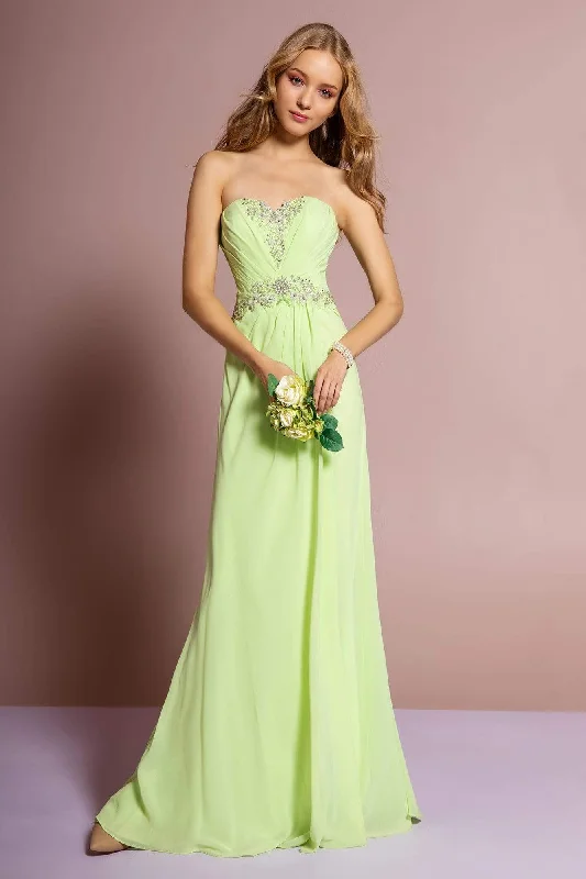 Limited Time Offers Elizabeth K - GL2060 Crystal Beaded Strapless Sweetheart A-Line Gown