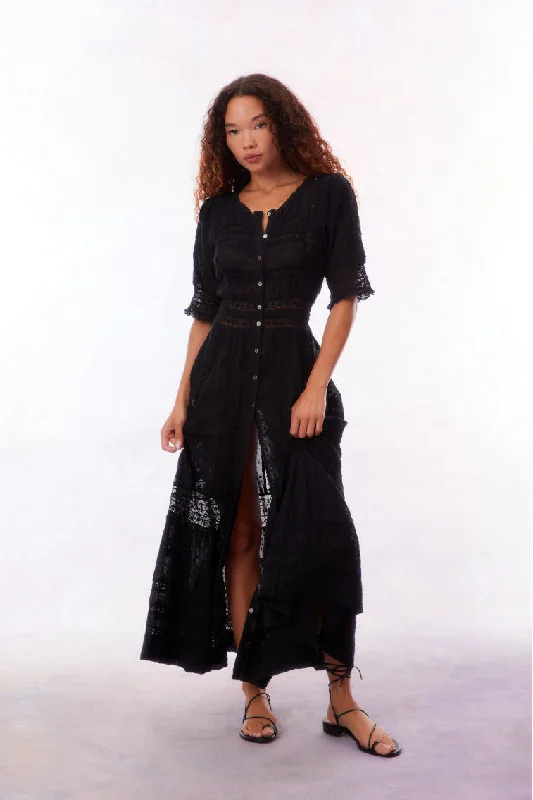 Latest Fashion Minka Maxi Dress-BLACK