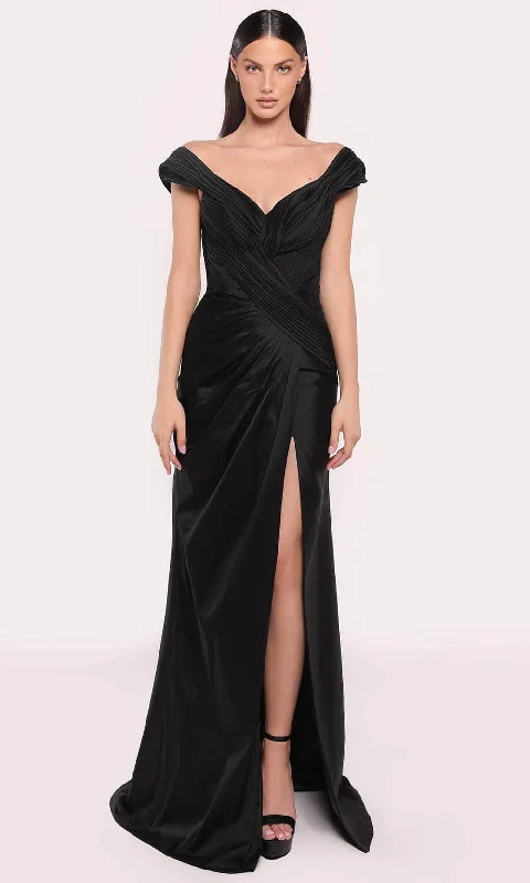 Women's Clothing Tarik Ediz 98721 - Cap Sleeve V-Neck Evening Gown