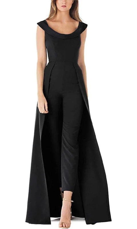 Signature Style Essentials Kay Unger 5541306 - Sleeveless Scoop Neck With Walk Through Jumpsuit