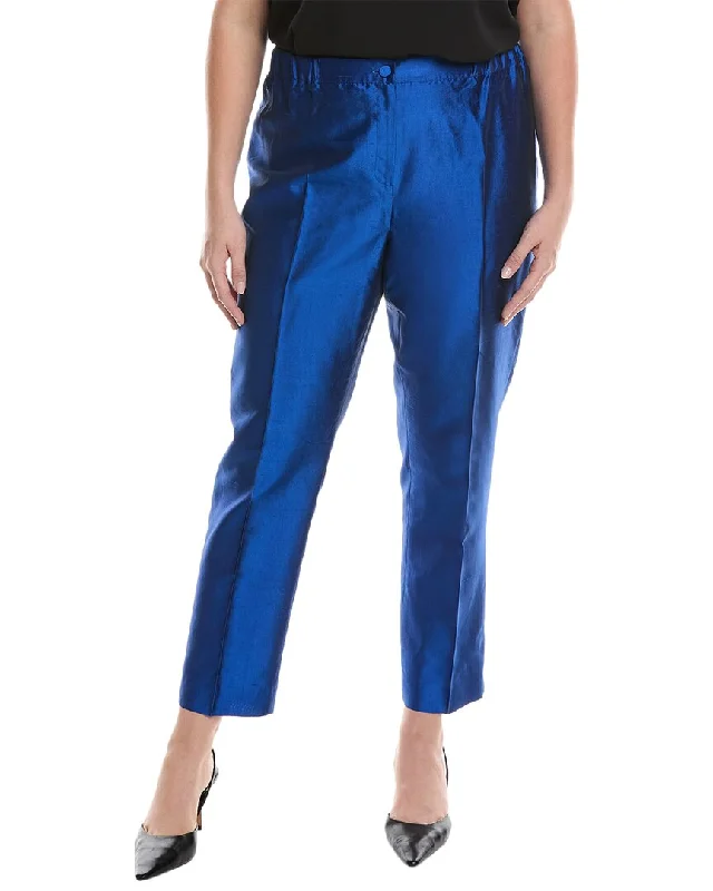 Season Offer Marina Rinaldi Plus Raro Silk Trouser