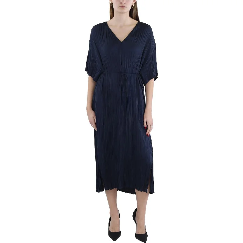 Ends Soon Womens V Neck Polyester Maxi Dress