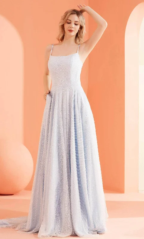 Daily Essentials J'Adore Dresses J22019 - Sleeveless Glitter Tulle Evening Gown