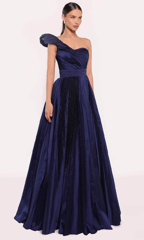 Trendy Boutiques Online Tarik Ediz 98714 - Twist One Shoulder Evening Gown