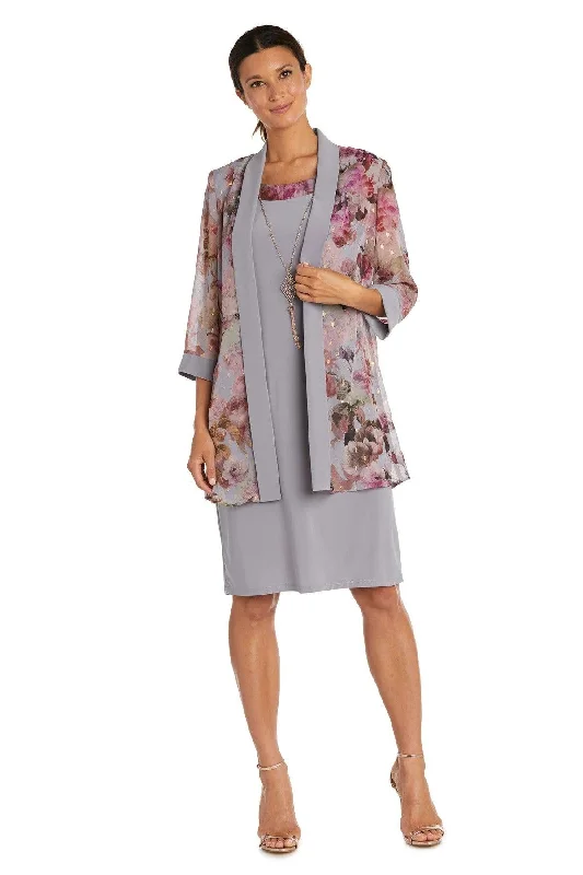 Trendy Clothing Sale R&M Richards 7659W Mother Of The Bride Two Piece Printed Jacket Dress Sale