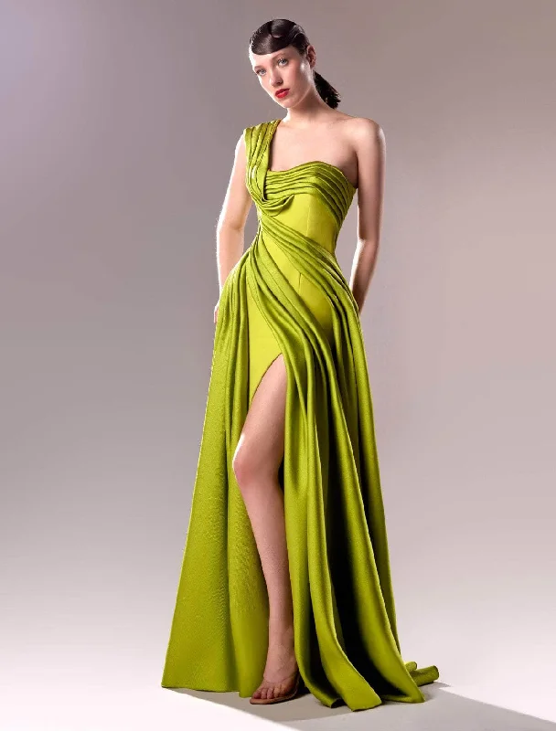 New Season Fashion Preview MNM Couture G1606 - Draped One Shoulder Evening Gown