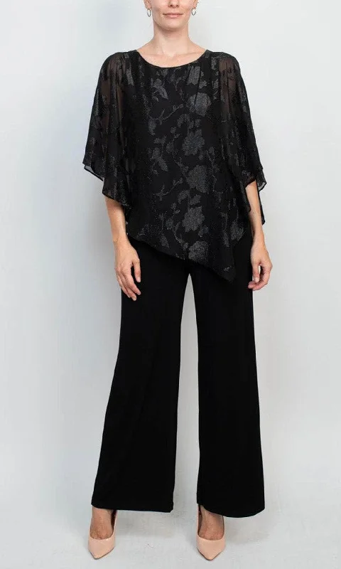 Effortless Everyday Wear Connected Apparel TDM78112M1 - Cape Quarter Sleeve Jumpsuit