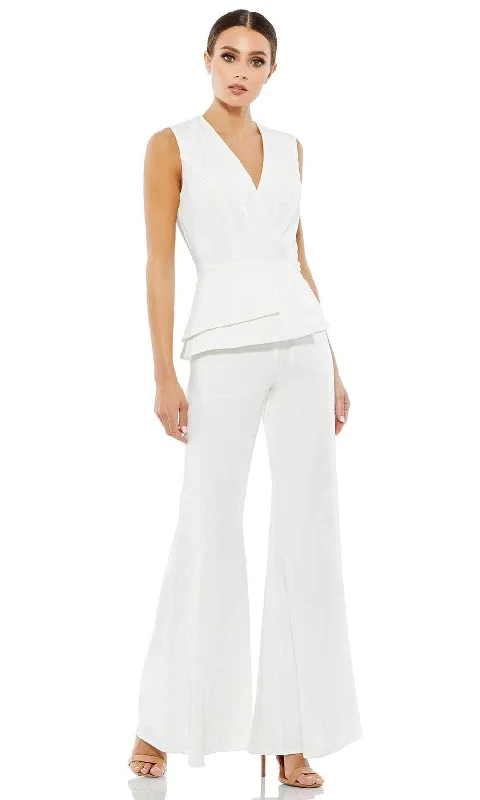 Best Online Clothing Boutiques Mac Duggal 26602 - Sleeveless Peplum Jumpsuit