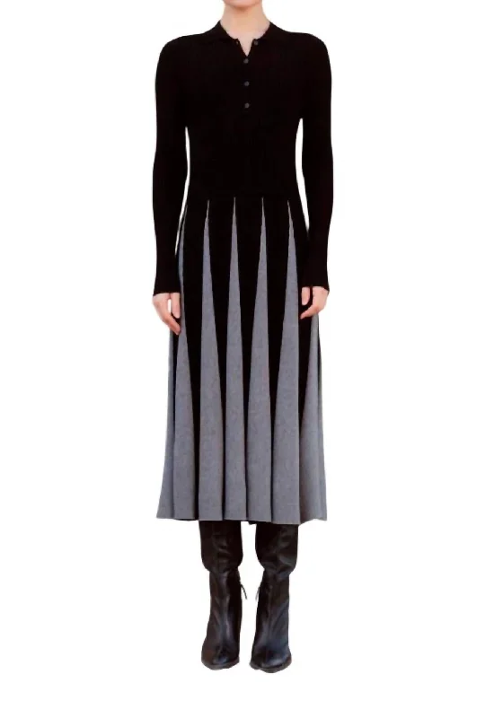 Unbeatable Prices Radial Midi Dress In Black