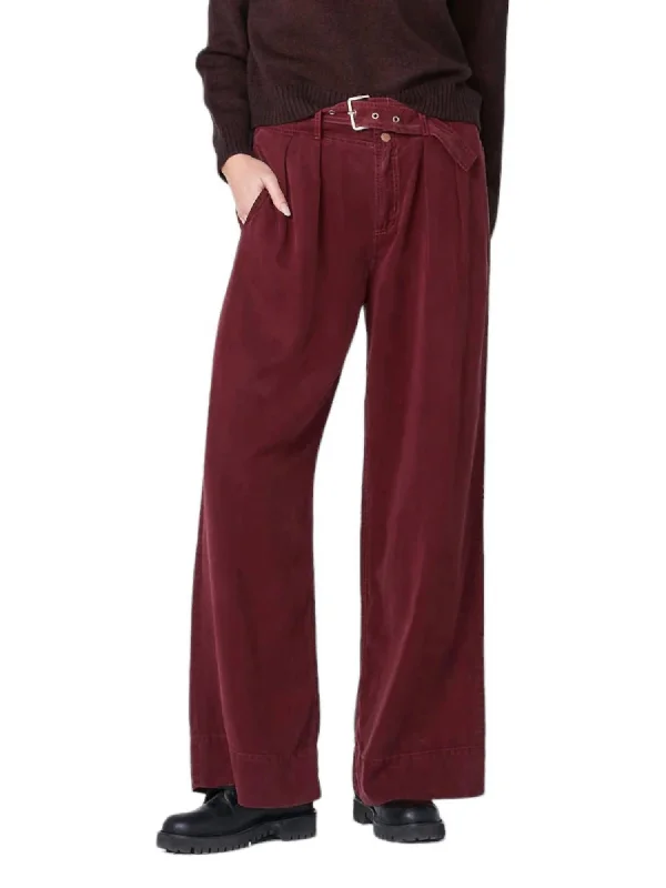 Sophisticated Outfits Rasmine Trousers In Red