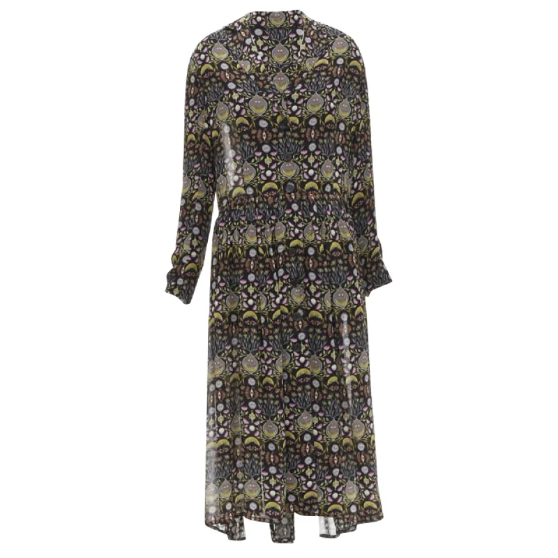 Winter Wardrobe Clearance Chloe viscose bohemian print midi dress