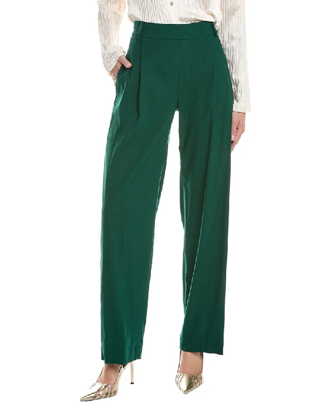 Latest Fashion Vince Pleat Front Linen-Blend Pant