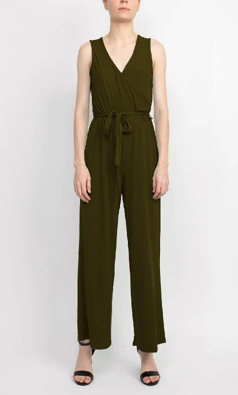 Flash Sale Now Nina Leonard L9678C - Sleeveless V-Neck Jumpsuit