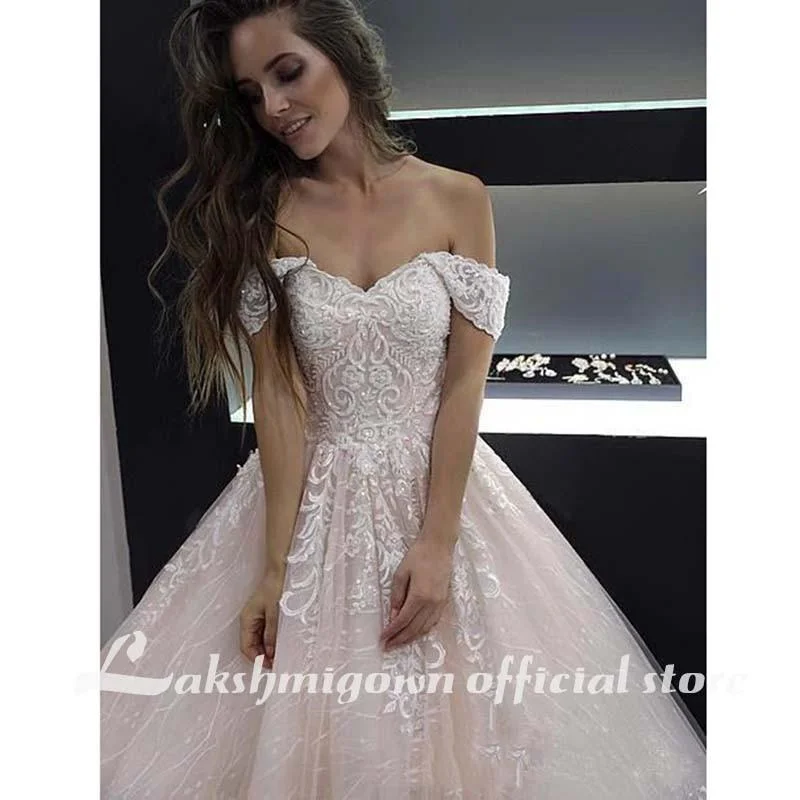 Women’s Clothing for Every Season and Trend Roycebridal Princess Light Pink Off Shoulder A Line Wedding Dresses