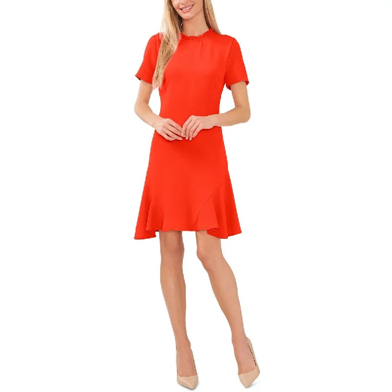 Hurry Before It's Gone Womens U-Neck Solid Midi Dress