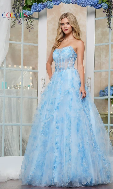 Massive Selection Sale Floral-Print Prom Ball Gown: Colors Dress 3546