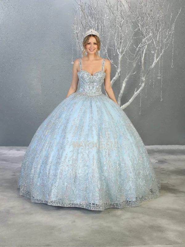 Sustainable Fashion Extravaganza May Queen - LK145 Glitter Embellished Sweetheart Ballgown