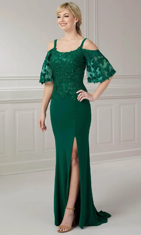 Limited Time Special Offer Christina Wu Elegance 17123 - Sequin Lace Scoop Evening Gown