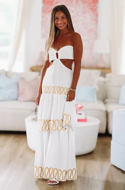 Forward Trendsetter Alexandria Maxi Dress - White