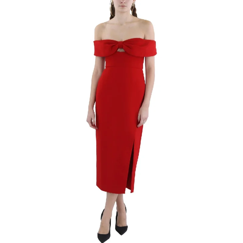 Special Offer For You Womens Off The Shoulder B Midi Dress