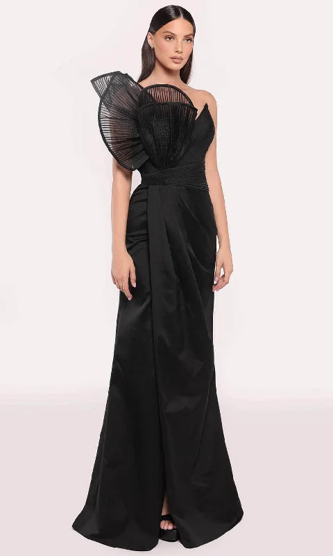 Clearance Sale Online Tarik Ediz 98705 - Sheer Textured Evening Gown