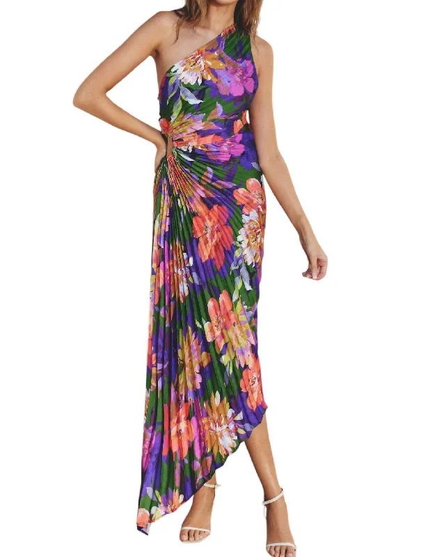 Big Discounts Ibiza Rio Midi Dress In Green Multi