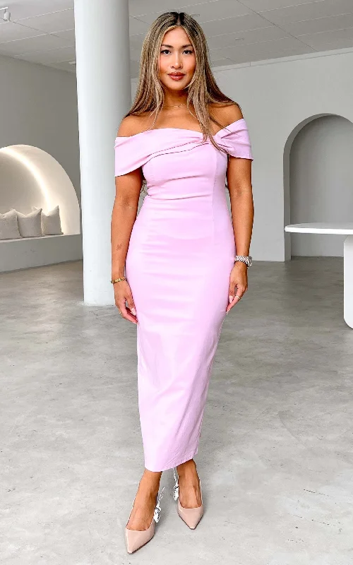 Timeless Elegance Mirella Midi Dress - Pink