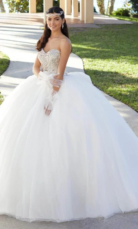 Trend Setting Threads Fiesta Gowns 56485 - Strapless Sweetheart Ballgown