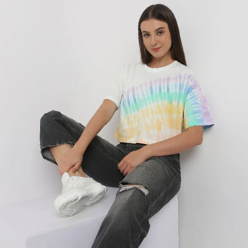 Women Clothes Oversize Tie - Dye T-Shirt