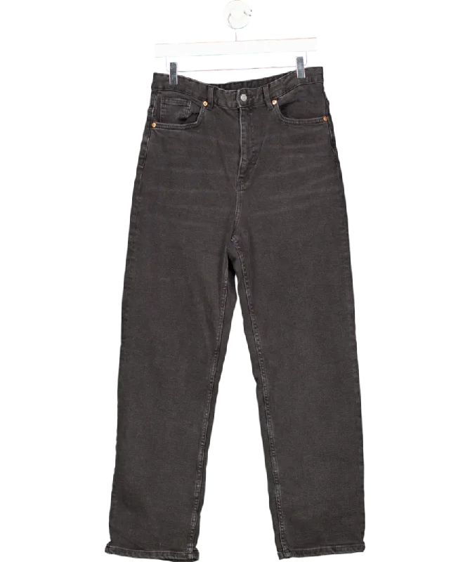 Online Boutique Stores Monki Grey Aimo Mid Straight Jeans W30