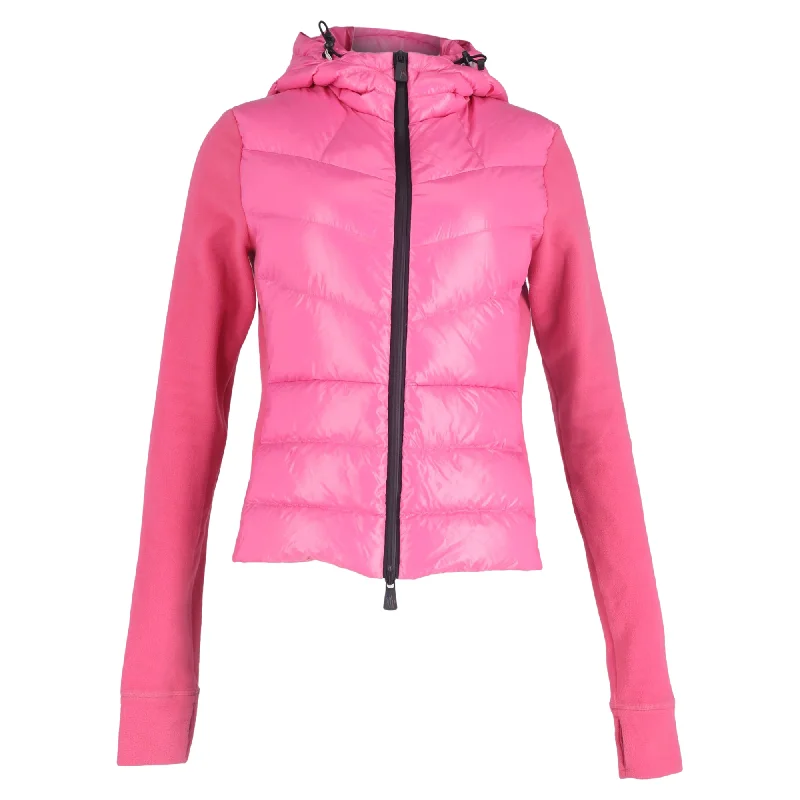 Weekend Sale Moncler Grenoble Padded Front Hooded Jacket in Pink Polyamide