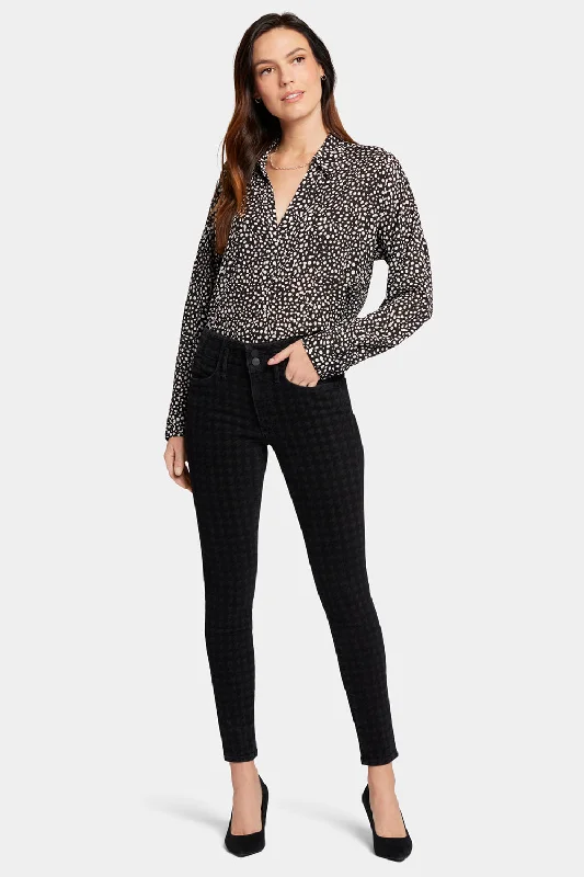 Limited Time Offers Ami Skinny Jeans - Houndstooth Luxe Burnout