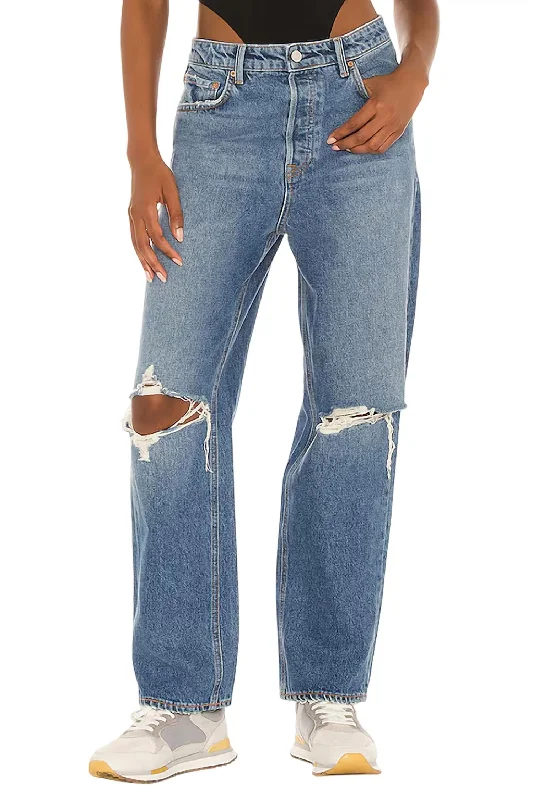 Women's Clothing Online Amanda Mid Rise Straight Leg Jeans In Abbot Kinney