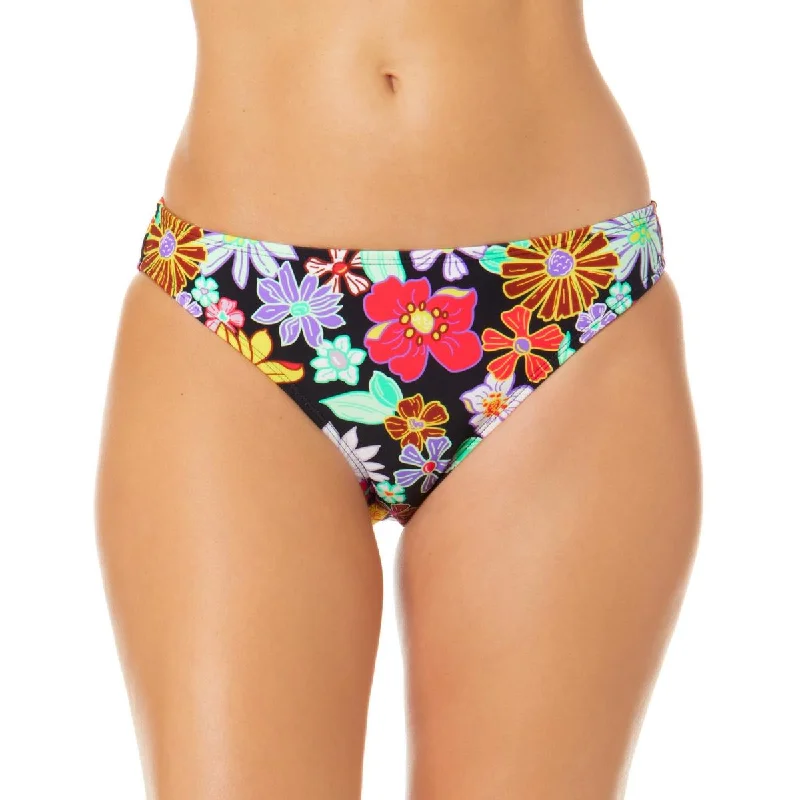 Flash Discount Juniors Womens Floral Print Hipster Swim Bottom Separates