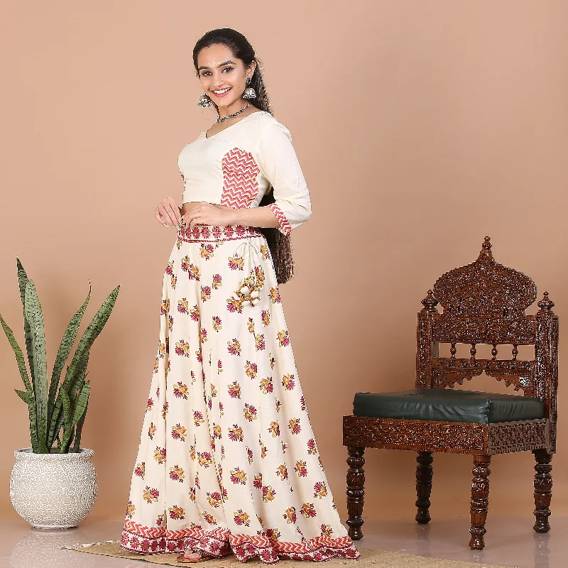 Fashion Forward Outfits Off White Kalidaar Lehenga Set with Blouse